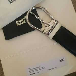 Mont Blanc Leather Belt